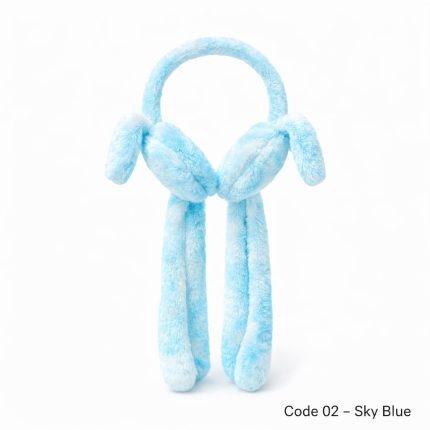 Jumping Bunny Ear Earflap - বাচ্চাদের জন্য কিউট ইয়ারমাফ - Blue