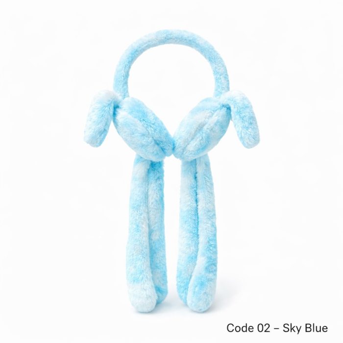 Jumping Bunny Ear Earflap - বাচ্চাদের জন্য কিউট ইয়ারমাফ - Blue Jumping Bunny Ear Earflap - বাচ্চাদের জন্য কিউট ইয়ারমাফ - Blue
